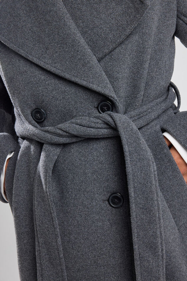 Remy Long Elegant Belted Jacket