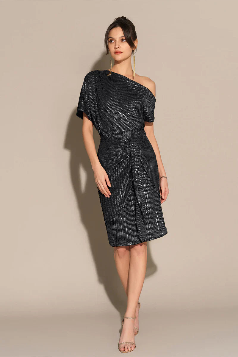 Edie Sequined Midi Dress