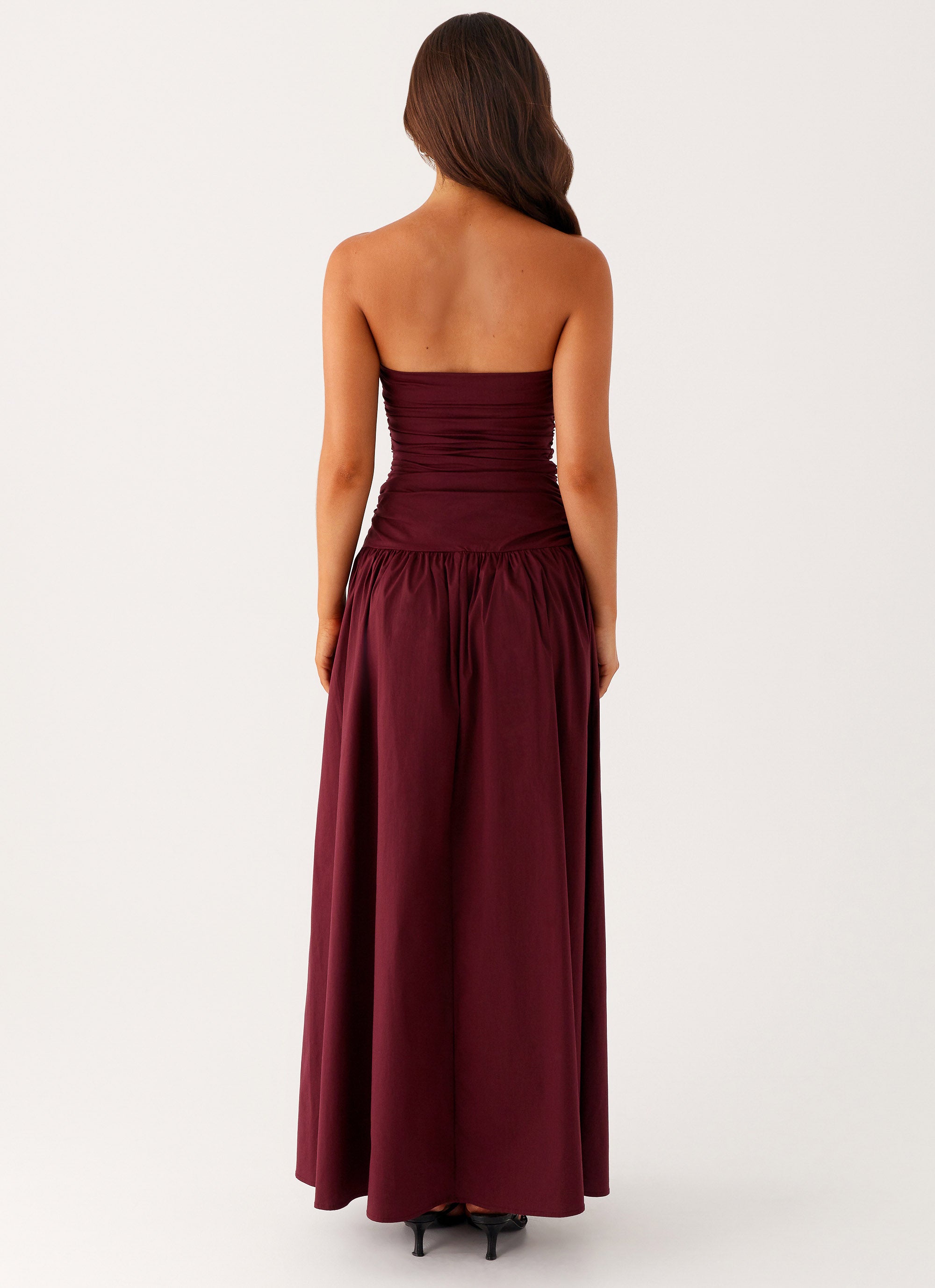 Elise Long Dress Carmel Elegance