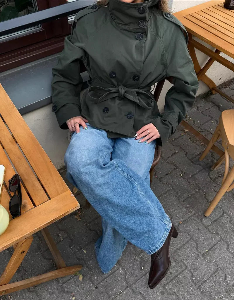 Elise Short Trench Coat