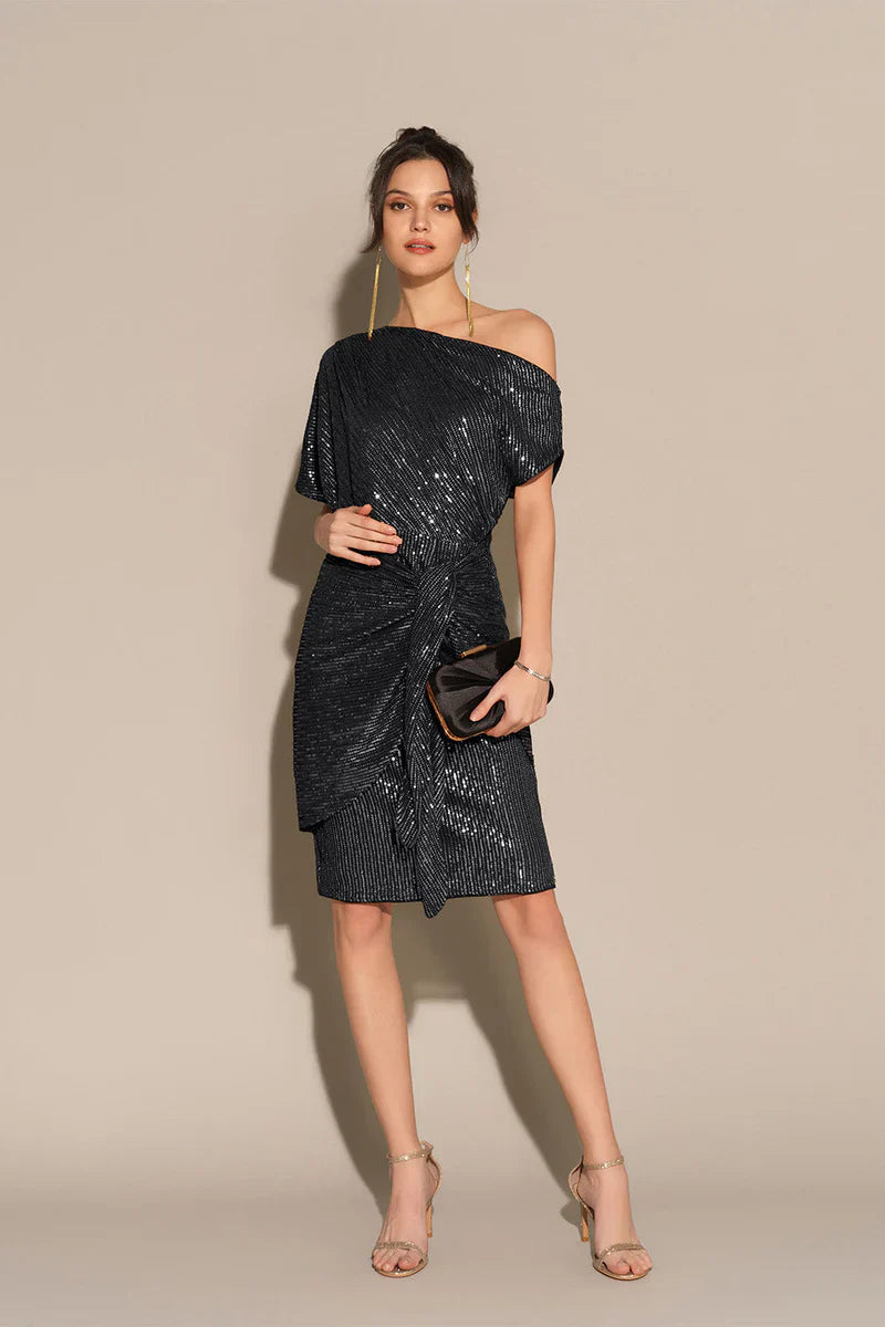 Edie Sequined Midi Dress